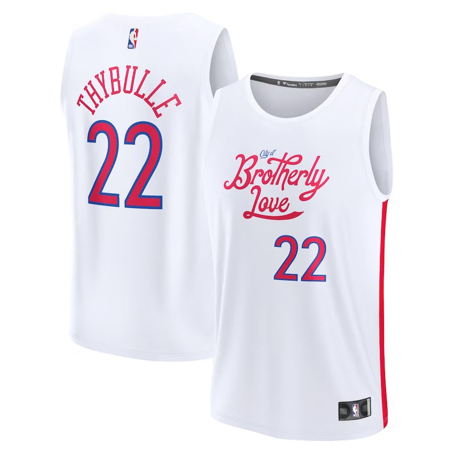 Men Philadelphia 76ers 22 Matisse Thybulle Fanatics Branded White City Edition 2022-23 Fastbreak NBA Jersey